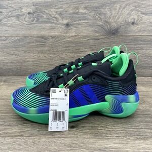Adidas Exhibit Select 2.0 Basketball Shoes Women Size 8 Black Green Blue JS0642